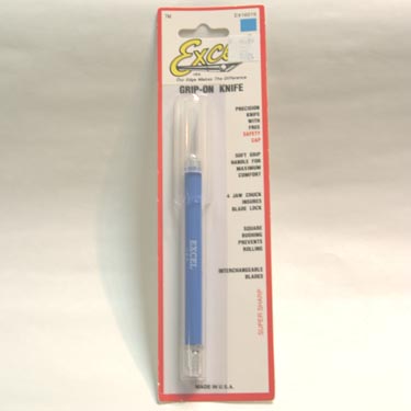 Excel 16019 Blue Grip-On Knife (Carded)